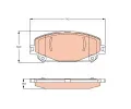 Sada brzdovch destiek TRW ‐ TRW GDB2268