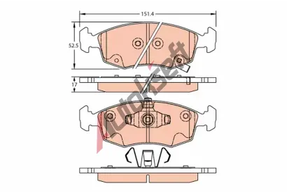 TRW Sada brzdov�ch desti�ek TRW GDB2301, GDB2301