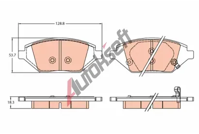 TRW Sada brzdov�ch desti�ek TRW GDB2318, GDB2318