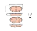 Sada brzdovch destiek TRW ‐ TRW GDB2324