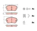 Sada brzdovch destiek TRW ‐ TRW GDB2330