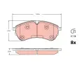 TRW Sada brzdovch destiek ‐ TRW GDB2362
