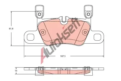 TRW Sada brzdovch destiek TRW GDB2369, GDB2369