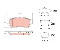 TRW Sada brzdovch destiek ‐ TRW GDB2404