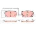 TRW Sada brzdovch destiek ‐ TRW GDB2407
