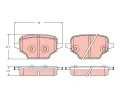 TRW Sada brzdovch destiek ‐ TRW GDB2410