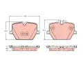 Sada brzdovch destiek TRW ‐ TRW GDB2419
