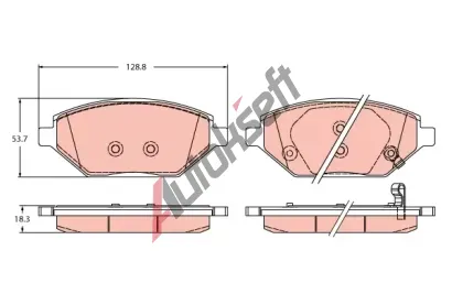 TRW Sada brzdov�ch desti�ek TRW GDB2425, GDB2425