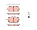 TRW Sada brzdovch destiek ‐ TRW GDB2433