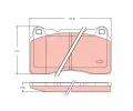 TRW Sada brzdovch destiek ‐ TRW GDB2453