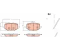 Sada brzdovch destiek TRW ‐ TRW GDB2471