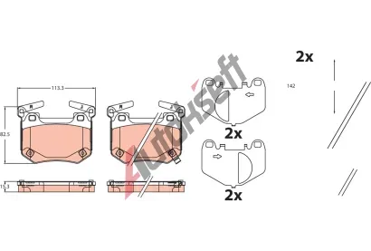 TRW Sada brzdov�ch desti�ek TRW GDB2520, GDB2520