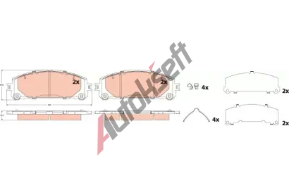 TRW Sada brzdov�ch desti�ek TRW GDB2530, GDB2530