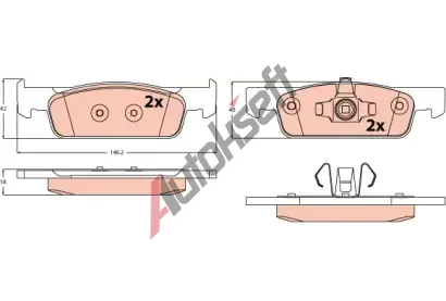 TRW Sada brzdových destiček TRW GDB2533, GDB2533 TRW Sada brzdových destiček TRW GDB2533, GDB2533