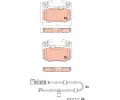 Sada brzdovch destiek TRW ‐ TRW GDB2543