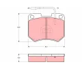 TRW Sada brzdov�ch desti�ek&nbsp;&dash;&nbsp;TRW GDB256