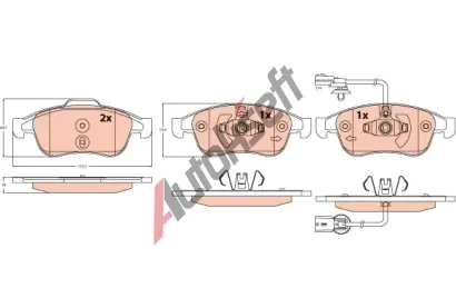 TRW Sada brzdov�ch desti�ek TRW GDB2565, GDB2565