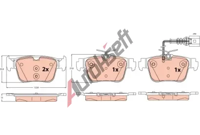 TRW Sada brzdov�ch desti�ek TRW GDB2593, GDB2593