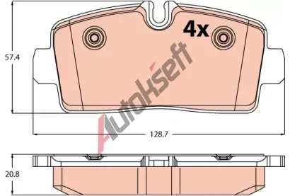 TRW Sada brzdových destiček TRW GDB2598, GDB2598 TRW Sada brzdových destiček TRW GDB2598, GDB2598