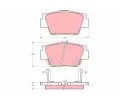 Sada brzdovch destiek TRW ‐ TRW GDB3039