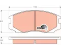 TRW Sada brzdovch destiek COTEC ‐ TRW GDB3046