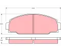TRW Sada brzdovch destiek - kotouov brzda ‐ TRW GDB3090