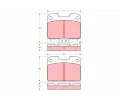 TRW Sada brzdovch destiek - kotouov brzda ‐ TRW GDB3104