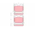 TRW Sada brzdov�ch desti�ek - kotou�ov� brzda&nbsp;&dash;&nbsp;TRW GDB3105