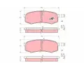 Sada brzdovch destiek TRW ‐ TRW GDB3110