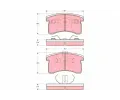 Sada brzdovch destiek TRW ‐ TRW GDB3126
