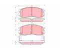 TRW Sada brzdovch destiek - kotouov brzda ‐ TRW GDB3133