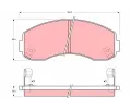 TRW Sada brzdovch destiek - kotouov brzda ‐ TRW GDB3145