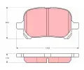 TRW Sada brzdovch destiek - kotouov brzda ‐ TRW GDB3152