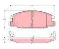 TRW Sada brzdovch destiek - kotouov brzda ‐ TRW GDB3161