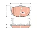TRW Sada brzdovch destiek COTEC ‐ TRW GDB3170