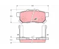 TRW Sada brzdových destiček COTEC ‐ TRW GDB3174  TRW Sada brzdových destiček COTEC ‐ TRW GDB3174