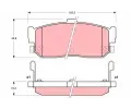 TRW Sada brzdovch destiek ‐ TRW GDB3181