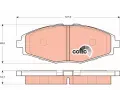 TRW Sada brzdovch destiek COTEC ‐ TRW GDB3195