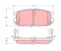 TRW Sada brzdovch destiek - kotouov brzda ‐ TRW GDB3199