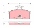 TRW Sada brzdovch destiek - kotouov brzda ‐ TRW GDB3202