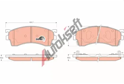 TRW Sada brzdovch destiek COTEC TRW GDB3209, GDB3209