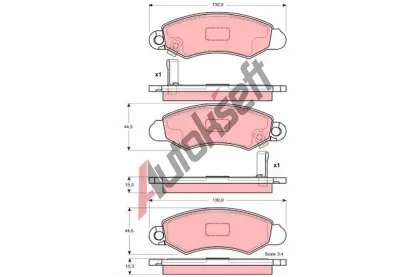 TRW Sada brzdových destiček - kotoučová brzda TRW GDB3215, GDB3215 TRW Sada brzdových destiček - kotoučová brzda TRW GDB3215, GDB3215