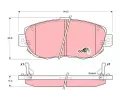 TRW Sada brzdovch destiek COTEC ‐ TRW GDB3235