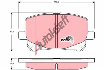 TRW Sada brzdových destiček - kotoučová brzda TRW GDB3248, GDB3248 TRW Sada brzdových destiček - kotoučová brzda TRW GDB3248, GDB3248