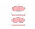 TRW Sada brzdovch destiek COTEC ‐ TRW GDB3256