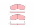 Sada brzdov�ch desti�ek&nbsp;TRW&nbsp;&dash;&nbsp;TRW GDB3261