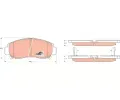 TRW Sada brzdovch destiek COTEC ‐ TRW GDB3268