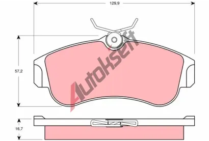 TRW Sada brzdových destiček - kotoučová brzda TRW GDB3271, GDB3271 TRW Sada brzdových destiček - kotoučová brzda TRW GDB3271, GDB3271