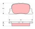 TRW Sada brzdovch destiek - kotouov brzda ‐ TRW GDB3278