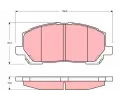 TRW Sada brzdovch destiek - kotouov brzda ‐ TRW GDB3286